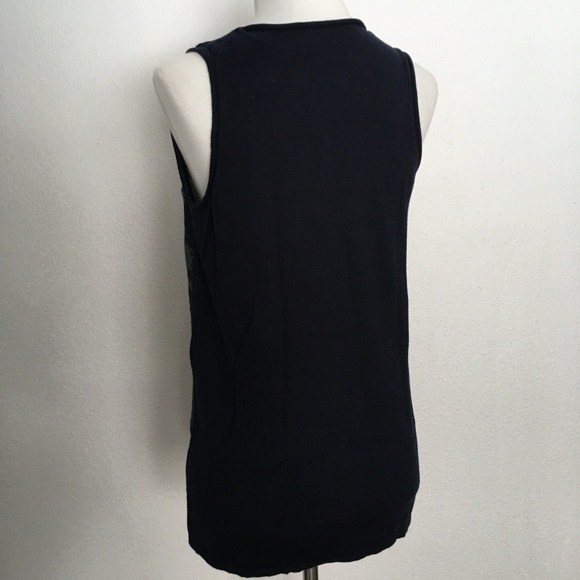 Banana Republic sequin Navy tank - Picture 6 of 8